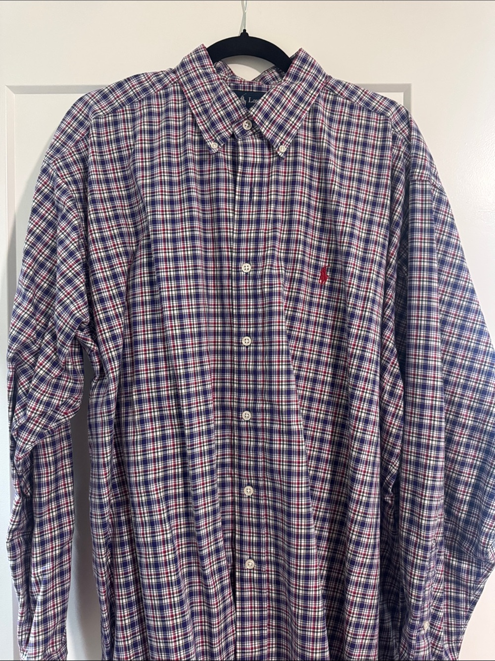 Polo by Ralph Lauren Blue & Red Plaid Button-Down Shirt